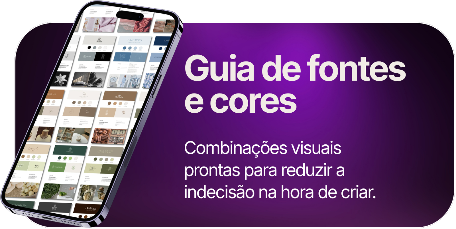 Guia de fontes e cores para a marca